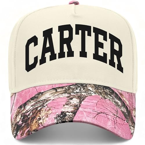 Carter Collegiate Hat - color: Pink Tree Camo/Natural