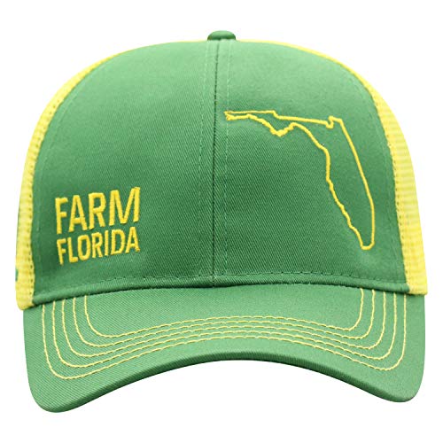 John Deere Farm State Pride Contrast Mesh Back Core Baseball Cap - color: Florida