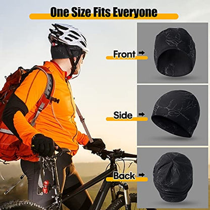 HASAGEI Beanies Skull Caps for Men, Women Warm Helmet Liner Cycling Cap Soft Lightweight Beanie Hat Antistatic Running Beanie - color: Deer Pattern