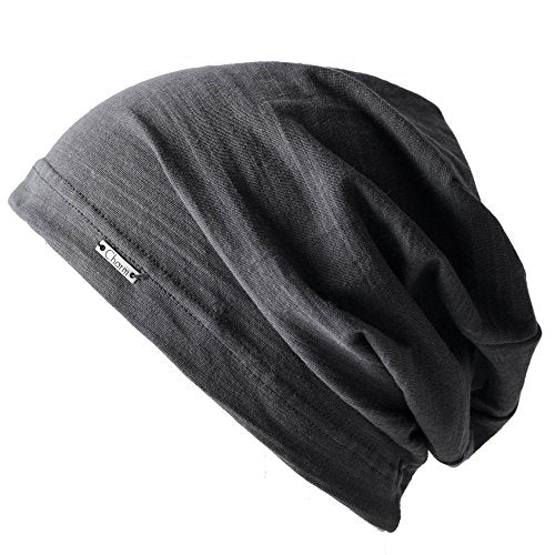 CHARM Cotton Summer Beanie for Men & Women - color: Dark Gray