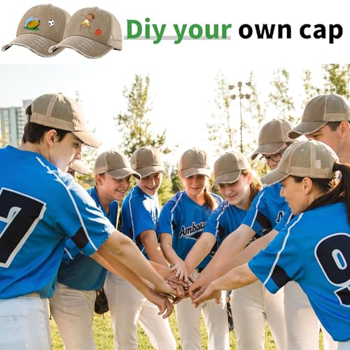 Suhine 24 Pcs Blank Trucker Hat Bulk,Unisex Baseball Cap - color: Khaki