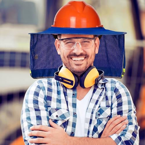 UNCO- Hard Hat Sun Shield, Blue - color: Blue, size: 1 Pack