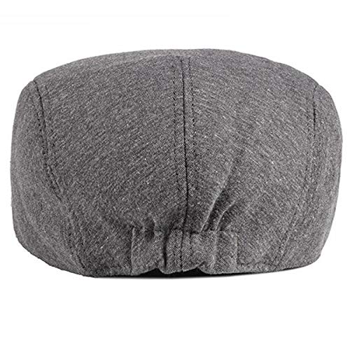 2 Pack Men's Cotton Flat Cap Ivy Gatsby Newsboy Hat - color: I