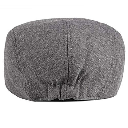 2 Pack Men's Cotton Flat Cap Ivy Gatsby Newsboy Hat - color: I