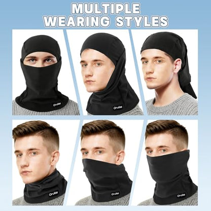 Winter Ski Mask Balaclava for Men Women, Warm Full Face Mask Cold Weather Snowboarding Skiing Motorcycling - color: Rose Pink
