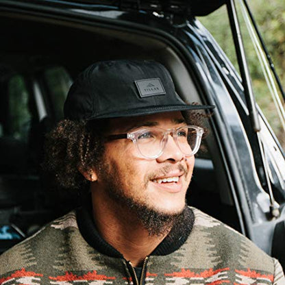 Tillak COHO Six Panel Hat, Kodra Nylon 6 Panel Cap with Snap Closure - color: Black