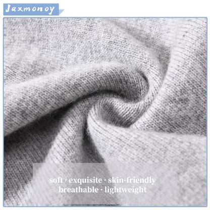 jaxmonoy Slouchy Knit Beanies Winter Hats for Women Men Soft Warm Reversible Slouch Cuffed Skull Knitted Beanie Cap - color: Light Grey
