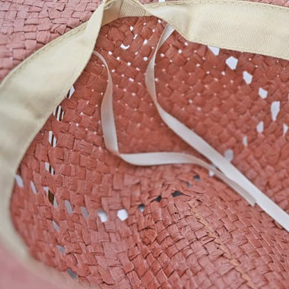 Panama Jack Women's Sun Hats - Paper Braid Straw, Assorted Styles - color: Blush Pink Drifter Cowboy Hat