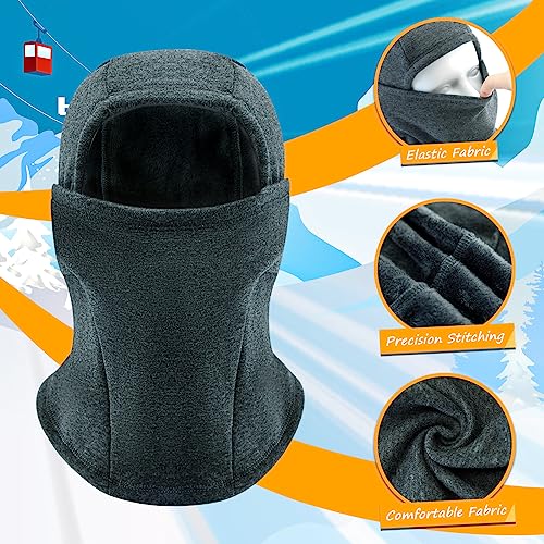 BAVST Toddler Boys Winter Balaclava Hat Windproof Kids Warm Ski Full Face Cover Baby Girls Cold Weather Snow Hat - color: A-dark Grey, size: 8-14 Years