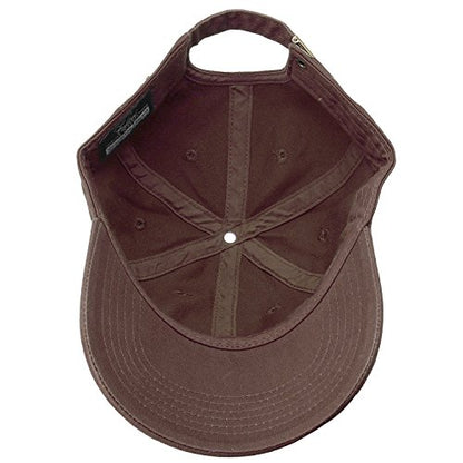 Falari Classic Baseball Cap Dad Hat 100% Cotton Soft Adjustable Size - color: Dark Brown