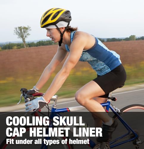 MELASA Cooling Skull Cap Breathable Sweat-Wicking Under Helmet - color: Blue