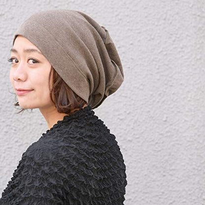CHARM Mens Slouch Beanie Hat - Womens Organic Cotton Hipster Chemo Slouchy Cap - color: Light Gray