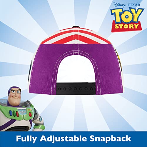 Concept One Unisex-Adult Disney Pixar Toy Story 4 Baseball Cap, Buzz Lightyear Adult Snapback Hat with Flat Brim