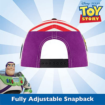 Concept One Unisex-Adult Disney Pixar Toy Story 4 Baseball Cap, Buzz Lightyear Adult Snapback Hat with Flat Brim