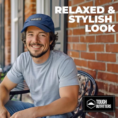 5 Panel Hat for Men - Stylish Baseball Cap, Camp Hat for Women, Casual Trucker Hat & Stylish Running Hat for Sun Protection