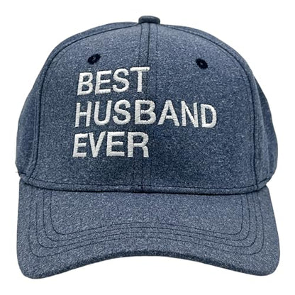 Cool Dad Hats with Funny Sayings Graphic Caps for Dads and Father's Day - color: Blue - Best Husband Ever
