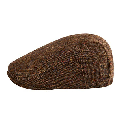 Toddler Wool Tweed Newsboy Cap - color: Flecked Coffee, size: 6-8 Years