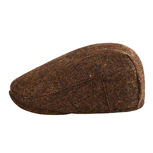 Toddler Wool Tweed Newsboy Cap - color: Flecked Coffee, size: 4-5T