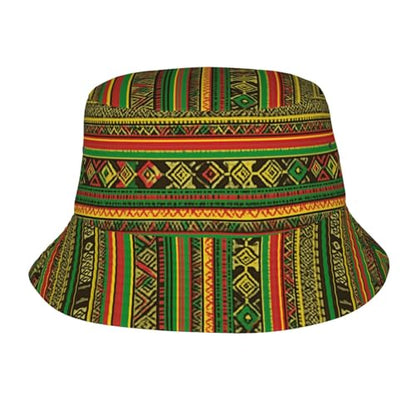 Bucket Hat for Men Women Packable Sun Hats Fisherman Outdoor Summer Travel Hiking Beach Caps - color: Bohemia