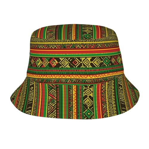 Bucket Hat for Men Women Packable Sun Hats Fisherman Outdoor Summer Travel Hiking Beach Caps - color: Bohemia