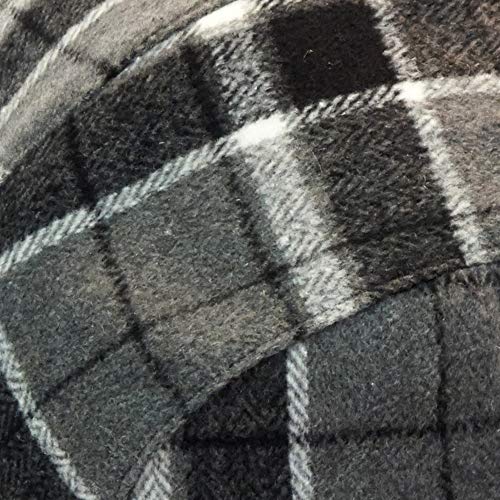 IgloosBuilt Men’s Wool Blend Trapper Hat with Faux Fur Ear Flap, Ushanka Winter Hat for Hunting, Fishing, Hiking, Camping - color: Gray/Black/White Plaid, size: Large-X-Large
