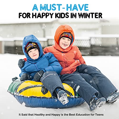 Hikenture Kids Skull Cap Helmet Liner Winter Hat for Boys and Girls Beanie Ski Hat with Thermal Fleece for Snow Sports… - color: Black8