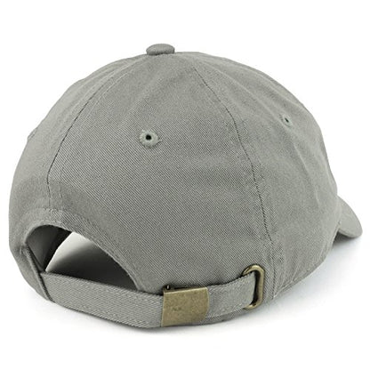 Trendy Apparel Shop Plain Unstructured Relaxed Style Dad Hat - color: Light Grey