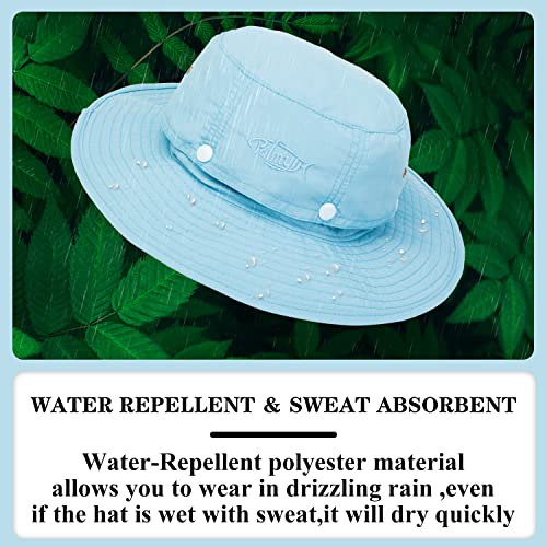 Palmyth Head Net Hat, Sun Hat Safari Hat - color: Airy Blue