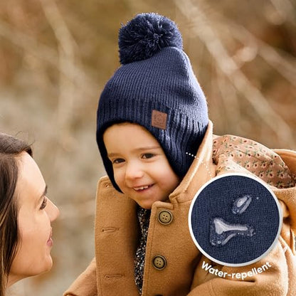 KeaBabies Baby Beanies, Winter Baby Hats for Boys, Girls (Navy, 6-36M) - color: Navy