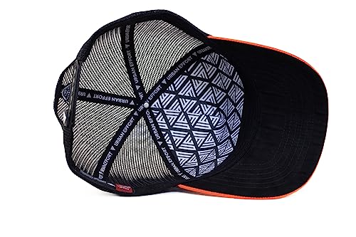 Urban Effort Trucker Hat for Men & Women, Mesh Back Baseball Cap, 5 Panel - color: Orange, style: Mesh Back