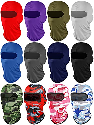 Geyoga 12 Pcs Ski Mask Balaclava Full - color: Fresh Color