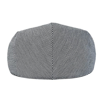 STARANCE Men Thin Cotton Gatsby Newsboy Cap - color: Black Stripe, size: 7 1/4