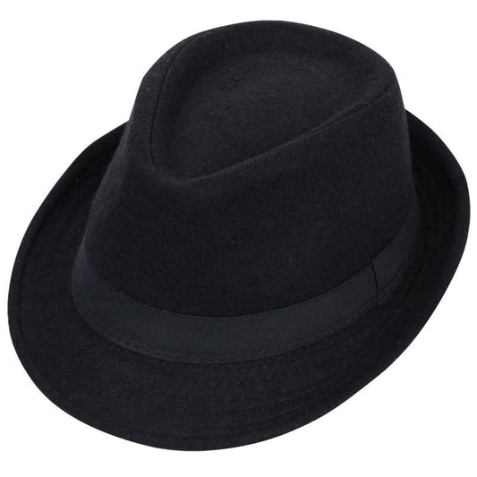 Unisex 20s Trilby Fedora-Hat Manhattan Short-Brim Structured Gangster Hat