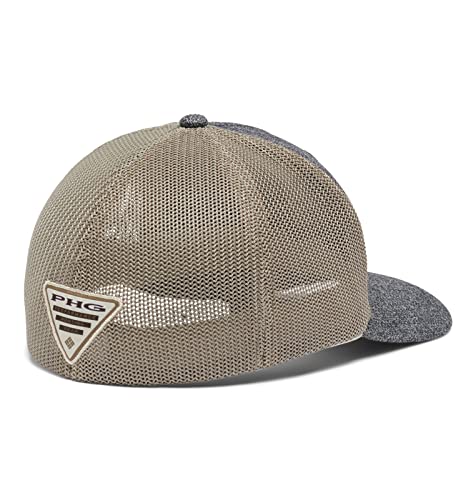 Columbia Unisex PHG Game Flag Mesh Ball Cap - color: Grill Heather/Flax, size: Large-X-Large