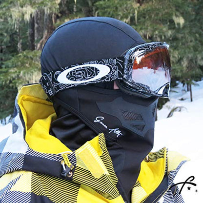 Grace Folly Full Balaclava Ski Face Mask. Use for Snowboarding & Cold Winter Weather Sports - color: Black