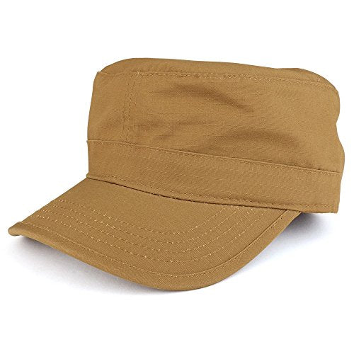 Ripstop Tear Resistant Military BDU Cotton Adjustable Cadet Style Army Cap - color: Coyote