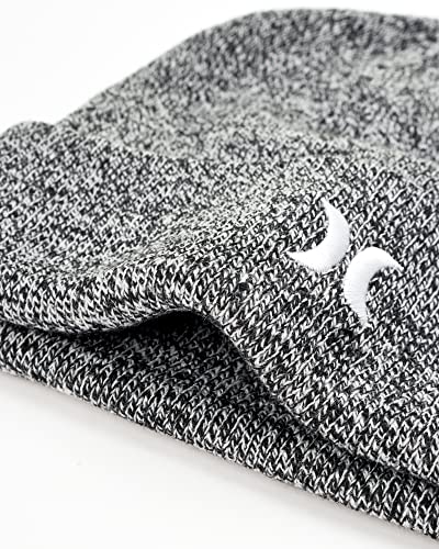 Hurley Mens Icon Knit Cuffed Beanie - color: Heather Grey