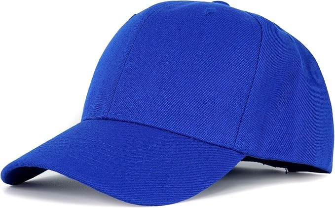 Edoneery Baseball Cap for Men and Women, Low Profile Washed Cotton Dad Hat - color: Dark Blue