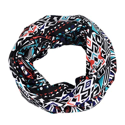 XYIYI Womens Chemo Headwear Hats Cotton Slouchy Beanie Cap Scarf - color: 2pcs Geometry-j