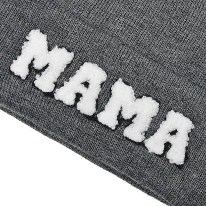 ZOORON Beanie for Men Women Warm Winter Hat Unisex Soft Knit Cuffed Beanie - color: 1pack-mom-grey