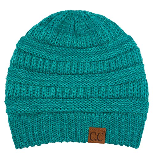 C.C Exclusives Cable Knit Beanie - Thick, Soft & Warm Chunky Beanie Hats - color: 2 Tone Mint