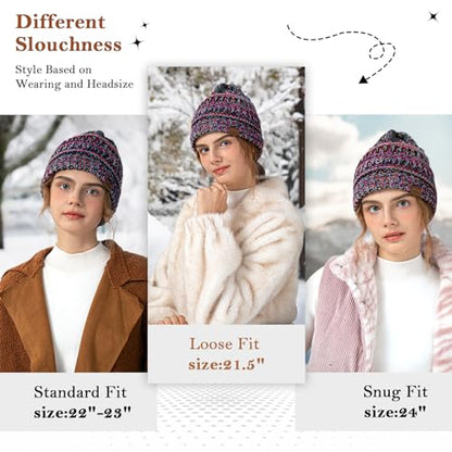 Premillow Winter Hats for Women, Warm Knit Beanie Hat
