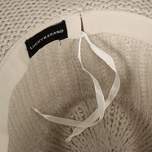Lucky Brand Women's Straw Cowboy Hat | Rope Design | Western | Style | Fashion | Sun Protection | Breathable - color: Woven Straw - Natural