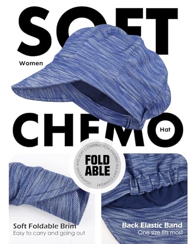Hachapy Chemo Headwear for Women Baseball Caps & Hats - color: Medium Blue