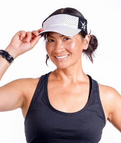 Sparkle Headsweats Running Visor - color: White