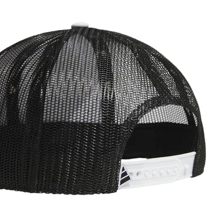 adidas Men's Trucker Hat - color: White/Black