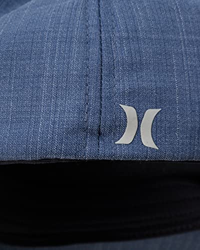 Hurley Mens Breathable Stretch Quick-Dry Fitted Curved Bill Baseball Cap - color: Blue, size: Large-X-Large
