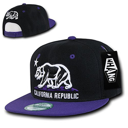 Whang Snapbacks - color: Black/Purple