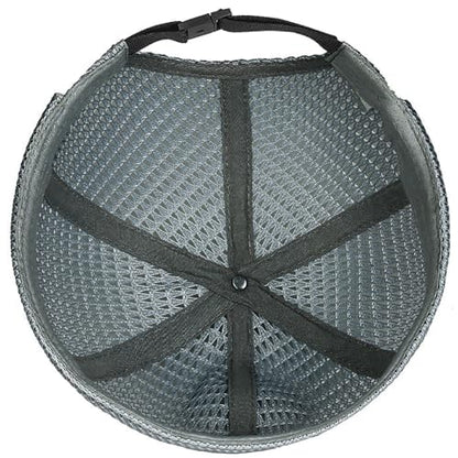 Mens Mesh Brimless Cap with No Brim, Summer Docker Cap Beanie Hat Flip Sailor Skullcap Breathable - color: Grey