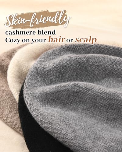 FURTALK Slouchy Beanies for Women Winter Hats Soft Warm Beanie Hat Ladies Knitting Skull Beanies - color: Mixed Light Grey